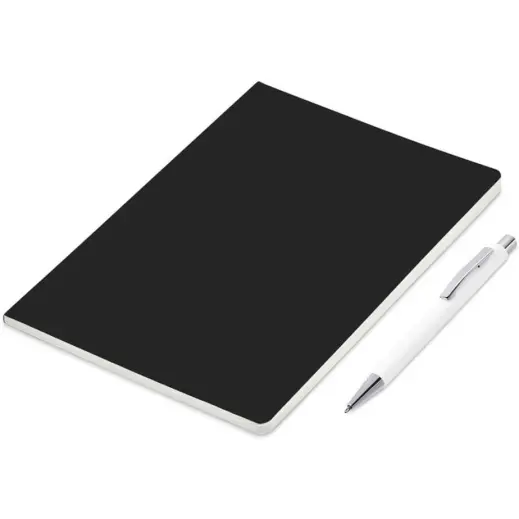 Altitude Perry Notebook & Pen Set Solid White.